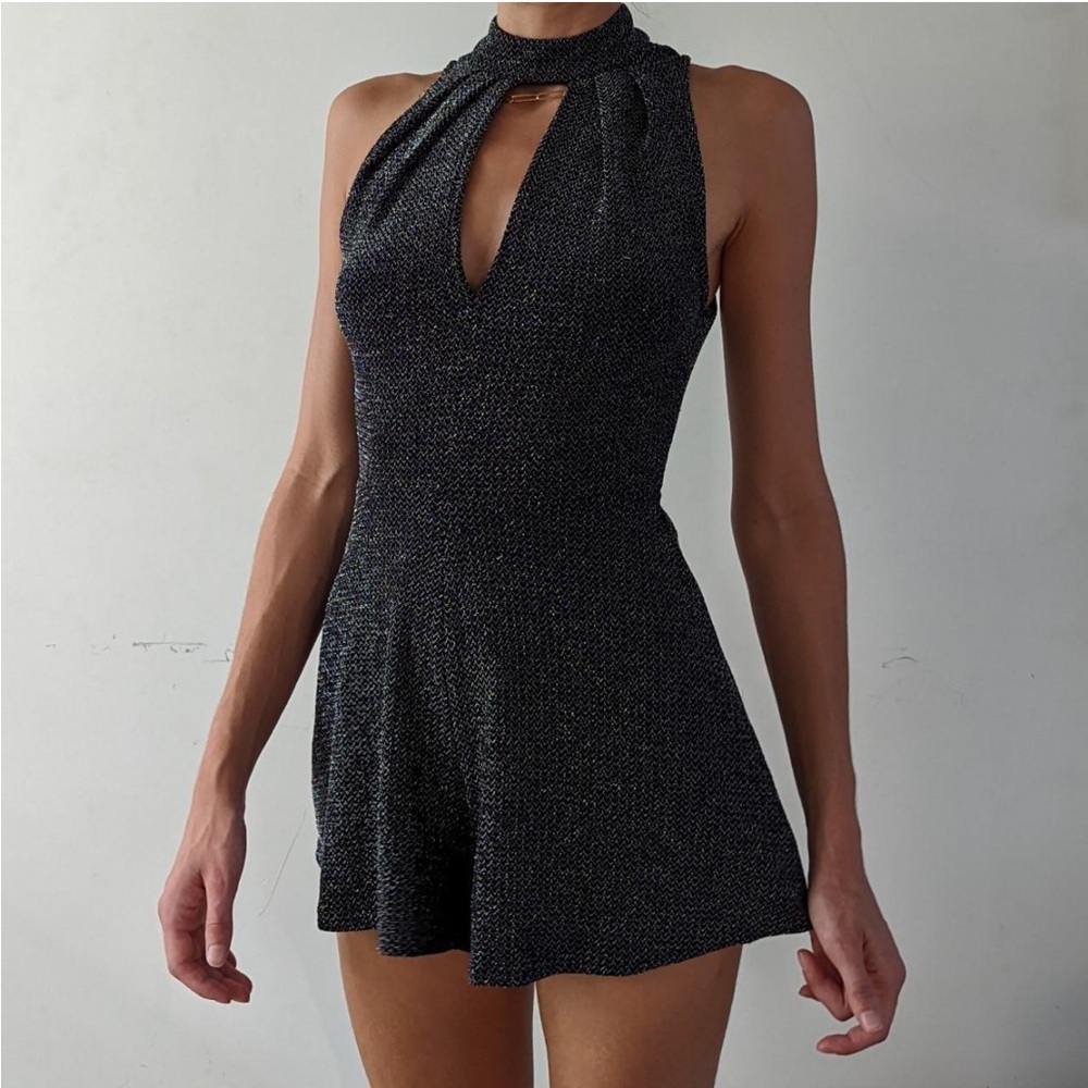 Abercrombie & Fitch Black Halter Jumpsuit